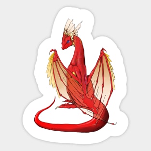 Scarlet Dragon Sticker